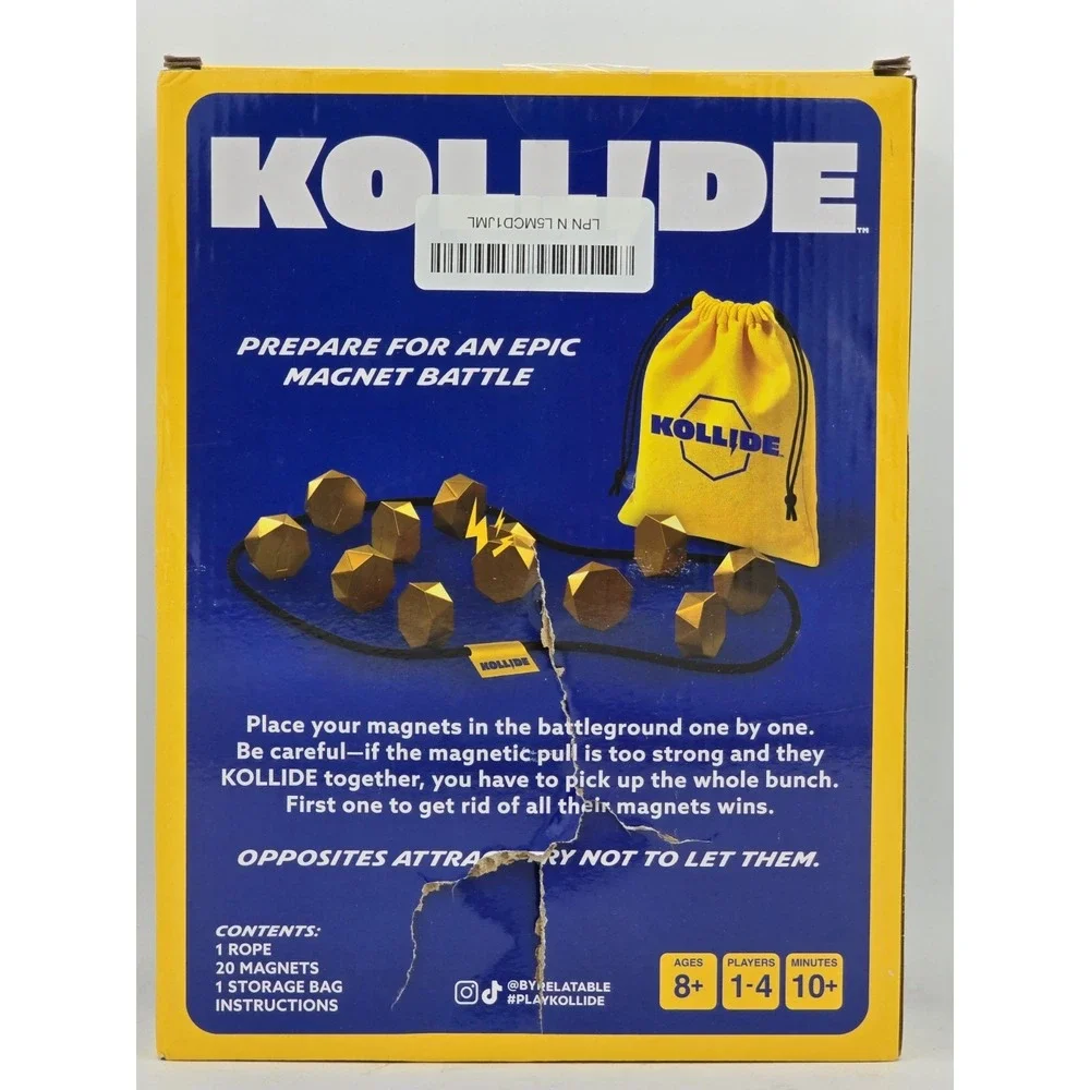 NIB Kollide by Relatable Exciting‎ Magnetic Family Game Night Fun -BOX DAMAGED